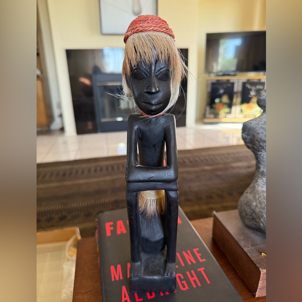 Handcarved tribal warrior  Figurine